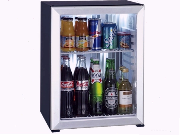 Minibar Primo 40 lít cửa kính viền kim loại