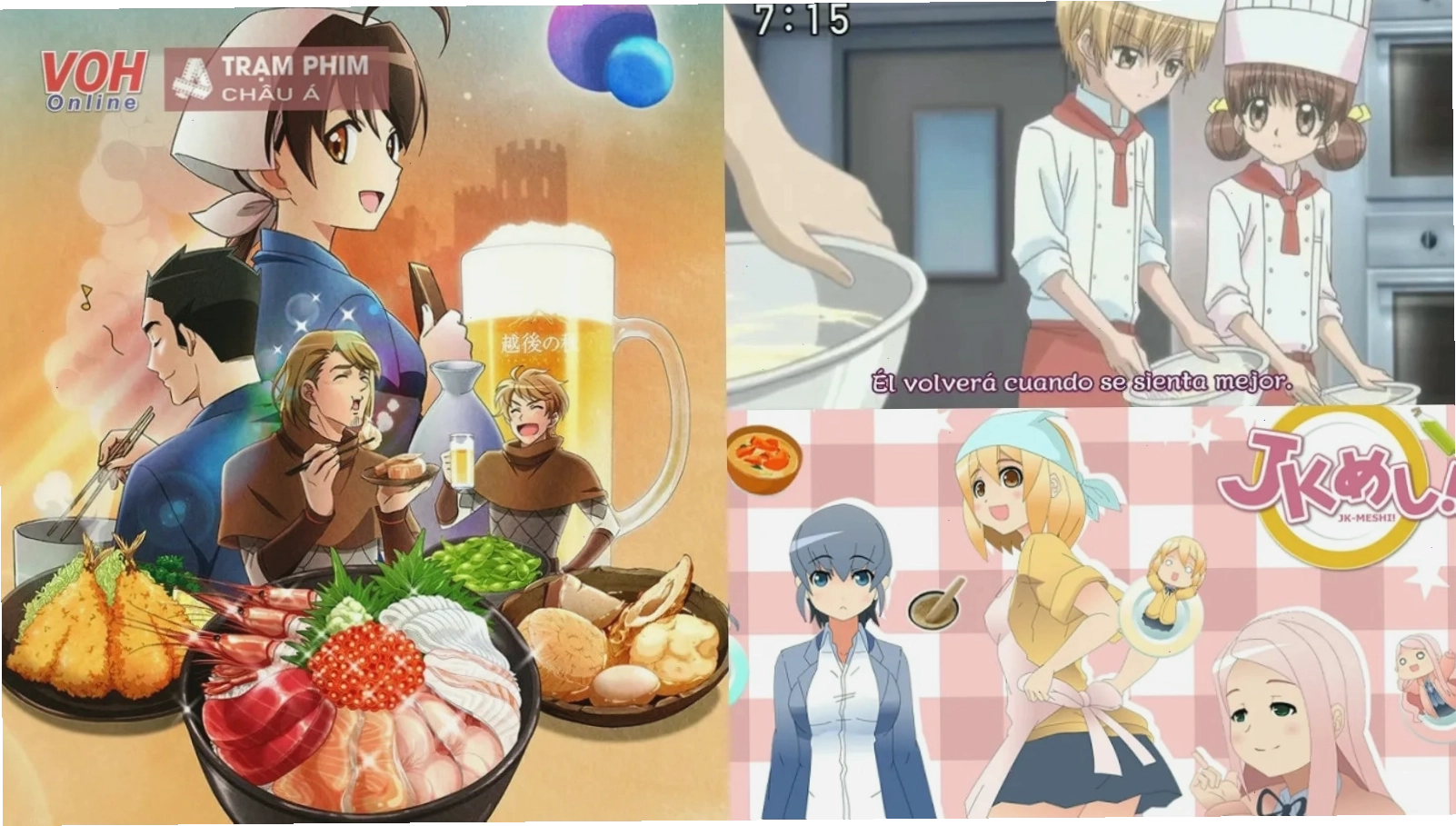 Món ăn hấp dẫn trong bộ anime ẩm thực