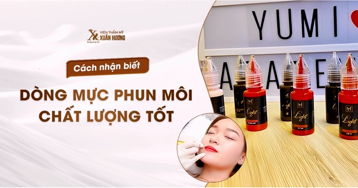 Mực phun môi an toàn và lên màu đẹp