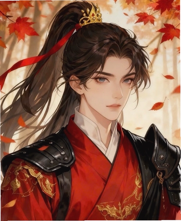 Mỹ nam cổ trang anime trong trang phục truyền thống, toát lên vẻ thanh lịch