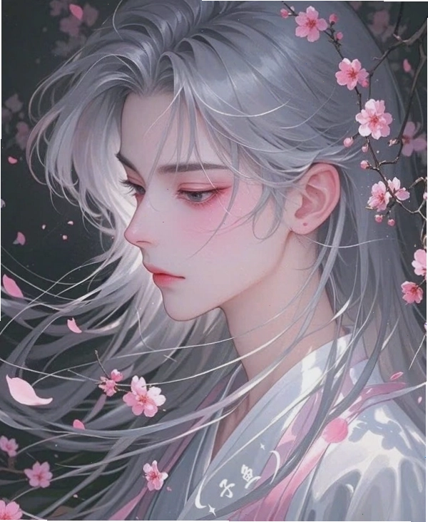Mỹ nam cổ trang anime với phong thái vương giả, uy nghiêm