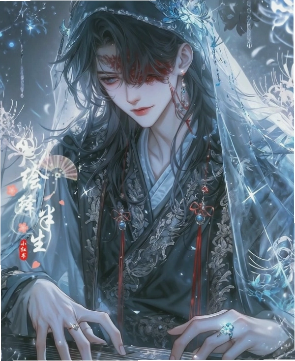 Mỹ nam cổ trang anime với trang phục độc đáo và phong cách ấn tượng