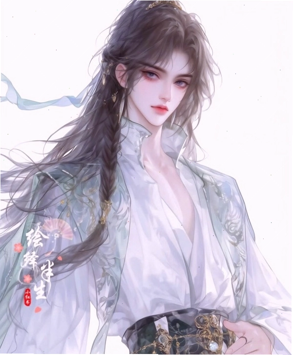 Mỹ nam cổ trang anime với vẻ ngoài dịu dàng và ấm áp