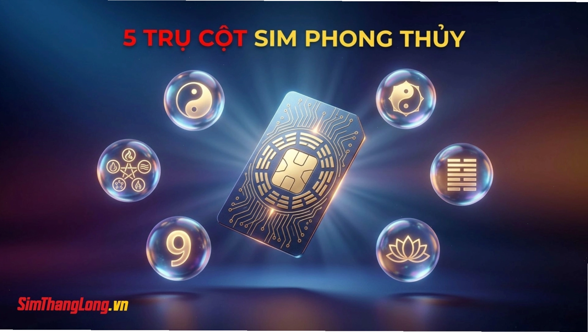 Năm trụ cột khi chọn sim phong thủy