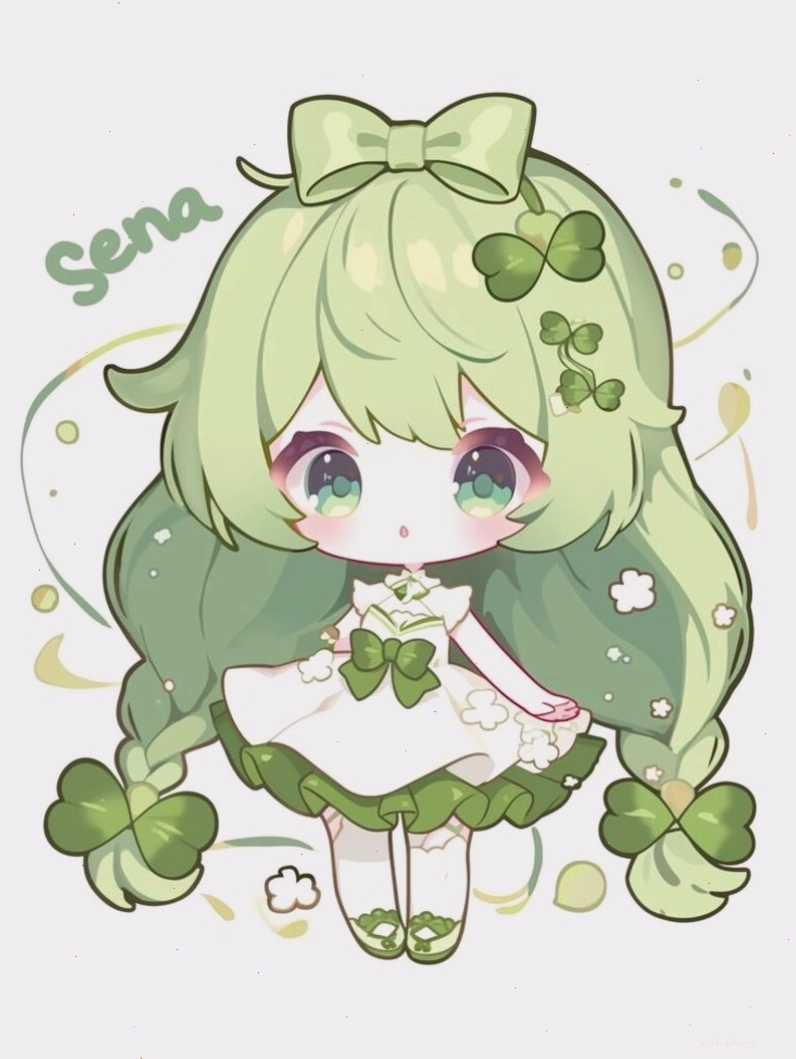 Nhân vật anime chibi trong trang phục truyền thống