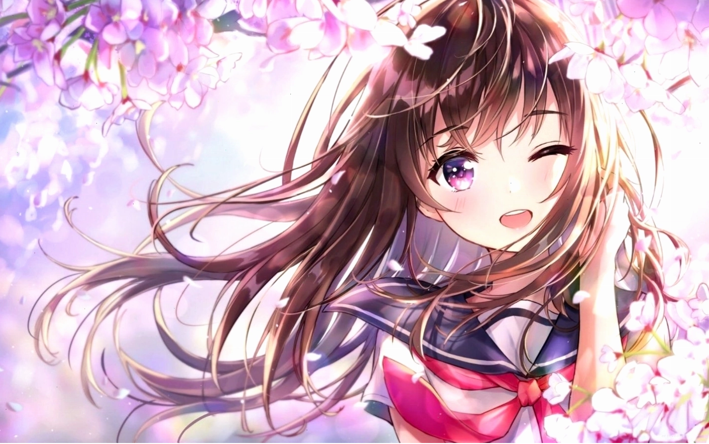 Nhân vật anime nữ dễ thương với đôi mắt to tròn và biểu cảm ngọt ngào