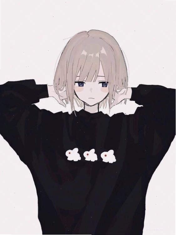 Nhân vật anime nữ tóc ngắn với ánh mắt quyết tâm