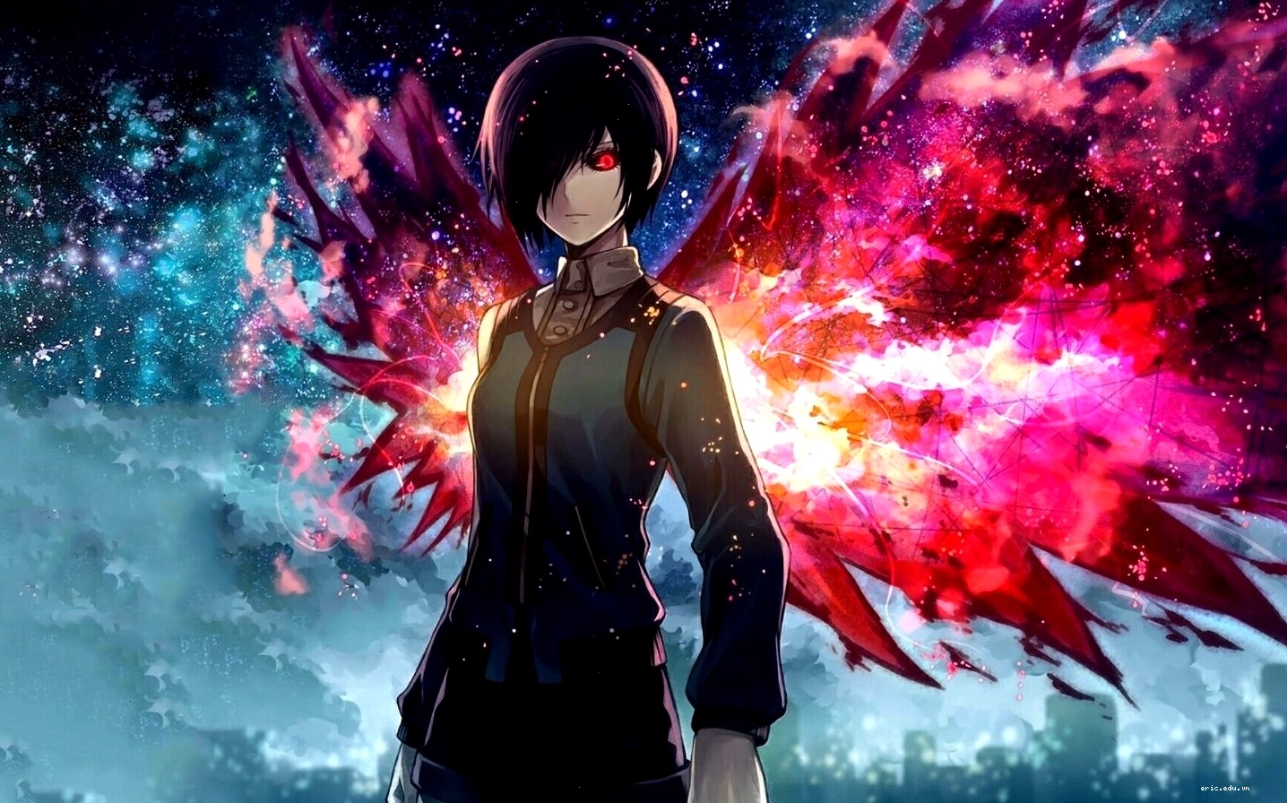 Nhân vật anime thể hiện quyền lực và sự lạnh lùng