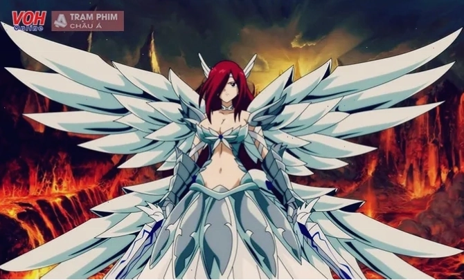 Nhân vật Erza Scarlet trong bộ anime Fairy Tail