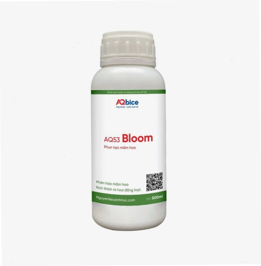 Phân bón siêu ra hoa AQ53 Bloom hỗ trợ cây trứng gà đậu trái to