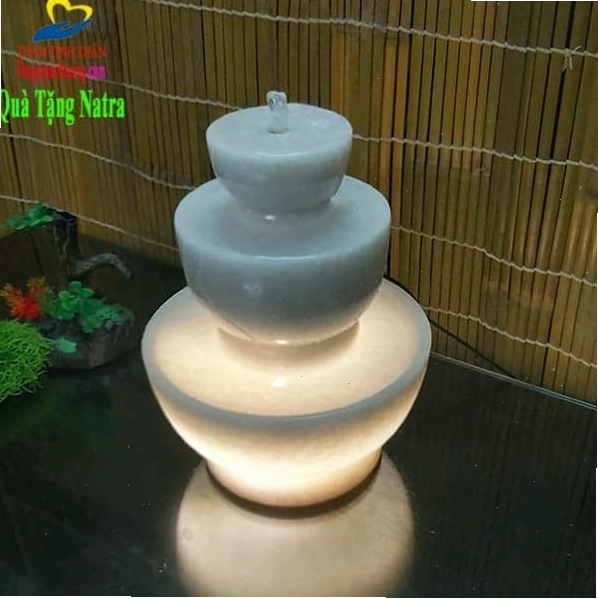 Phong thủy luân bằng đá cẩm thạch trắng sang trọng