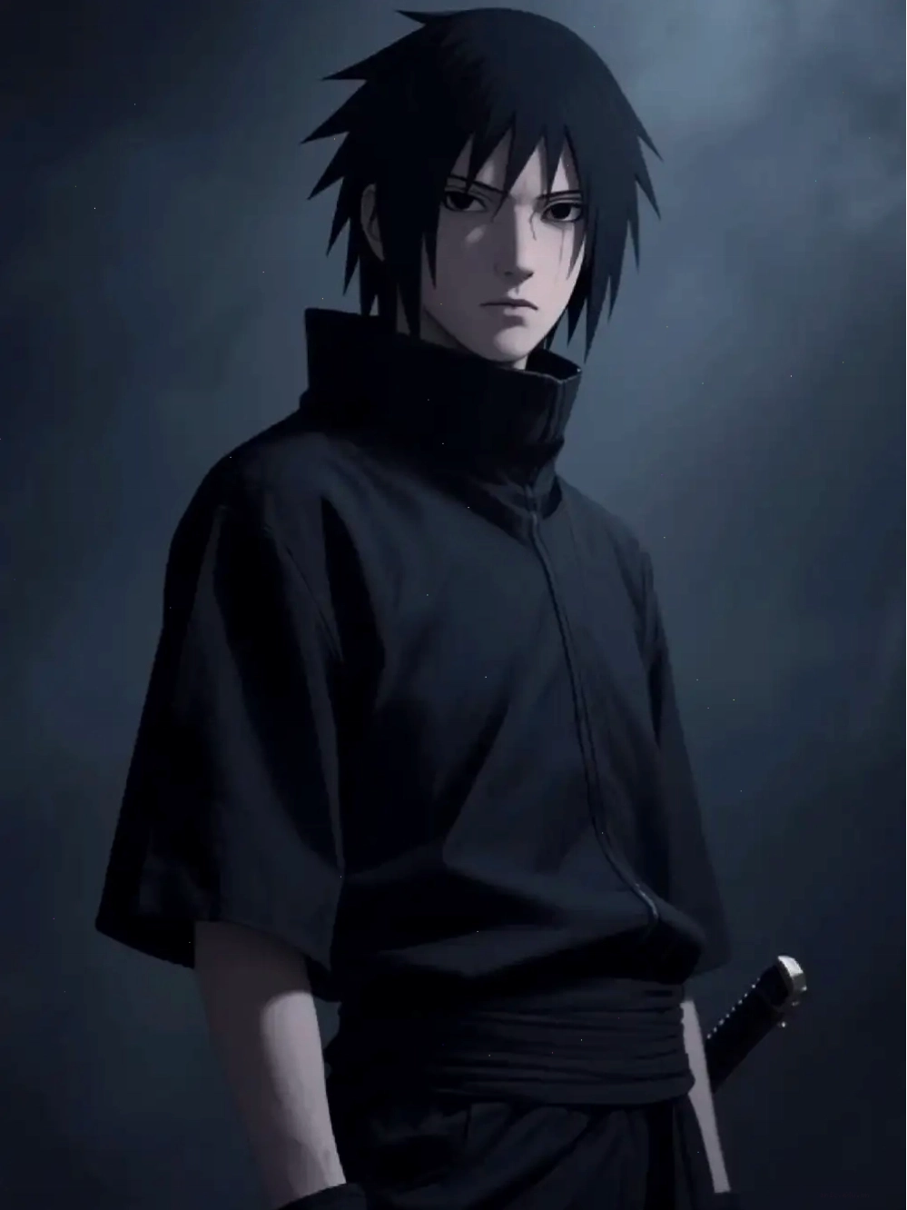 Sasuke với biểu cảm lạnh lùng