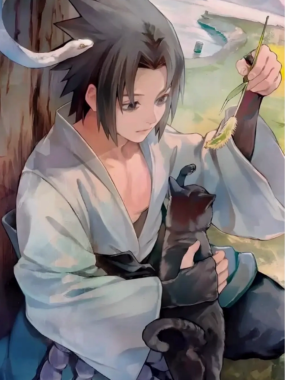 Sasuke với Rinnegan trên trán