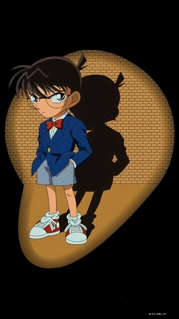 Shinichi Kudo tạo dáng tự tin dưới ánh đèn bí ẩn