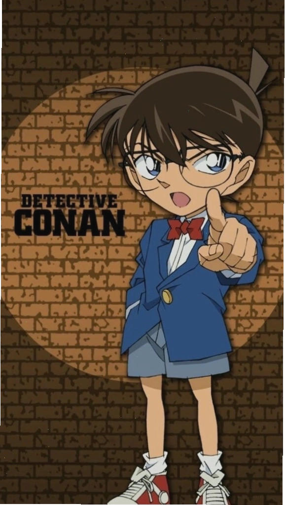 Shinichi Kudo với ánh mắt sắc lạnh, thể hiện khí chất thám tử