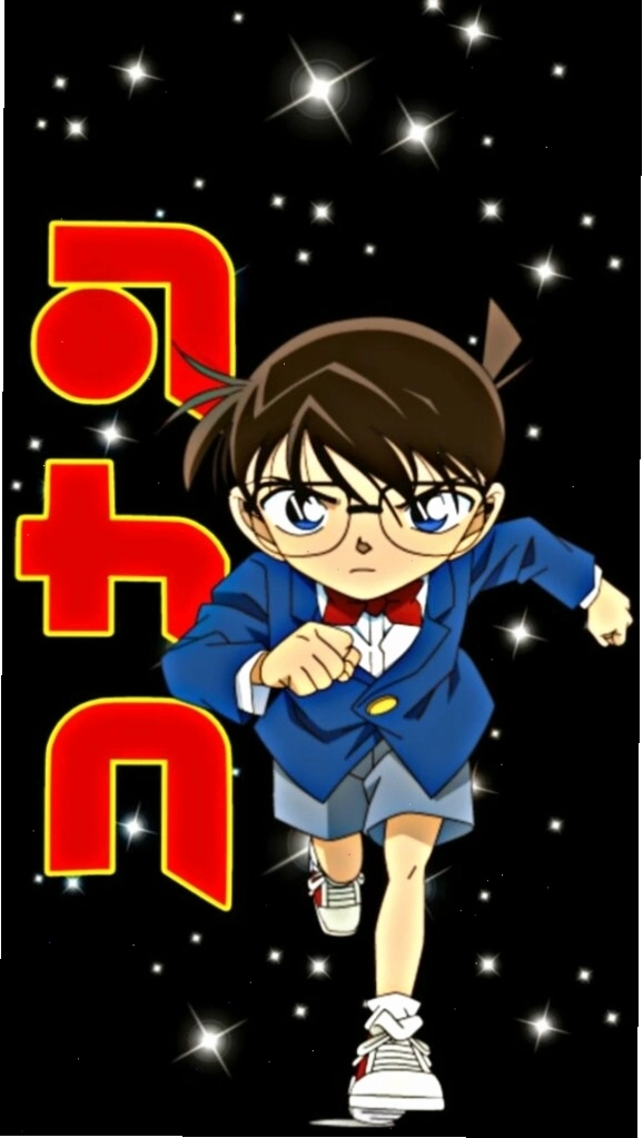 Shinichi Kudo với tư thế hành động đầy năng lượng và phong cách
