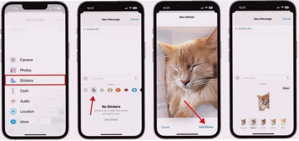 Sticker được sử dụng trong ứng dụng nhắn tin