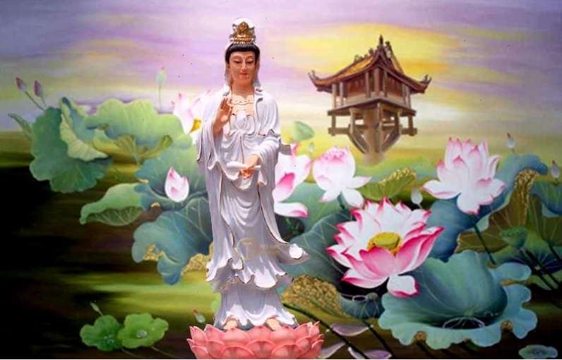 Tải hình nền Phật Quan Âm 3D đẹp nhất cho thiết bị