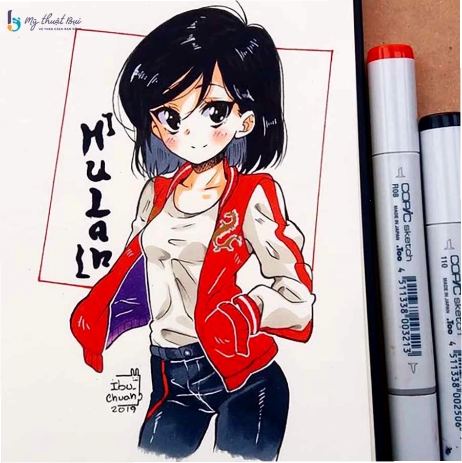 Tô màu và tạo khối cho tranh anime nữ