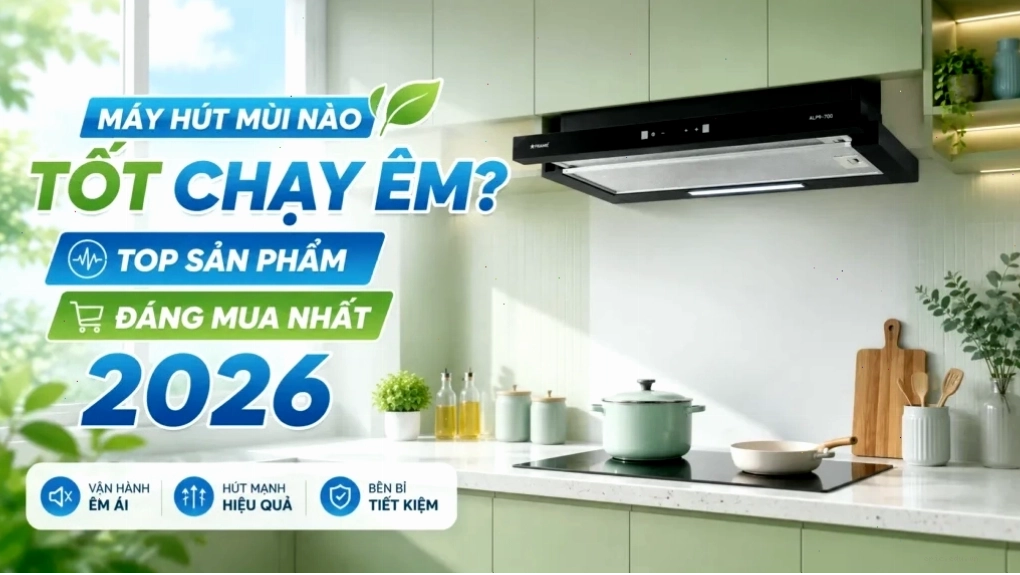 Top máy hút mùi tốt chạy êm đáng mua nhất