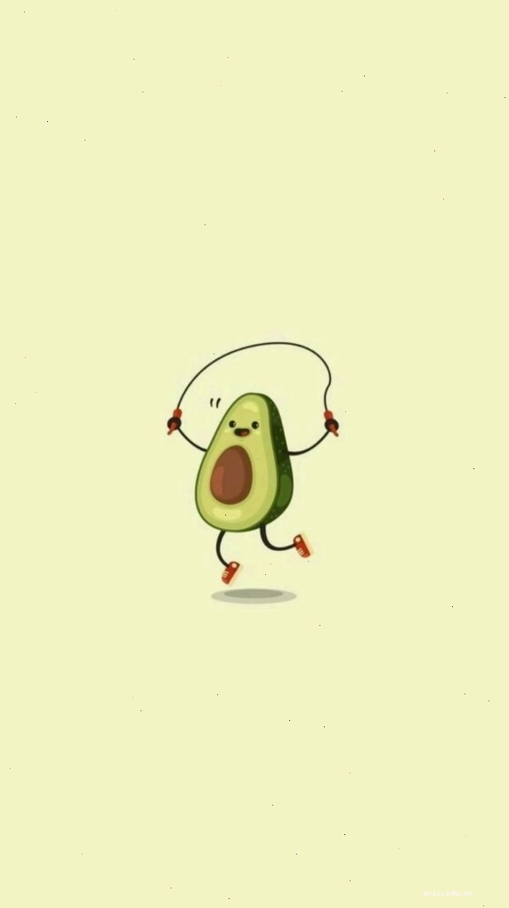 Trái bơ nhảy múa với vẻ mặt ngơ ngác trên nền vàng chanh