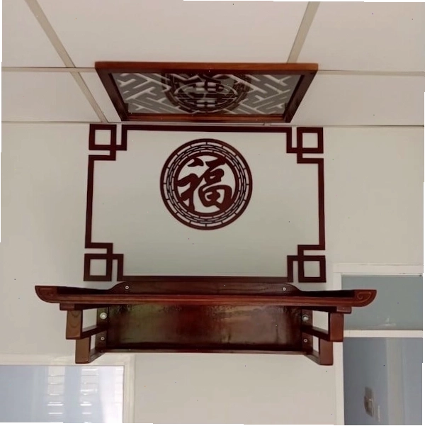 Trang thờ treo tường MS12 kích thước Lỗ Ban 48 x 81 (cm)