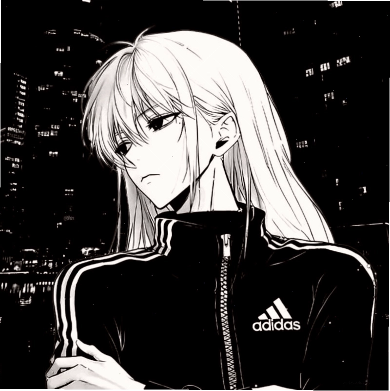Tranh vẽ anime nam lạnh lùng với ánh mắt sắc sảo