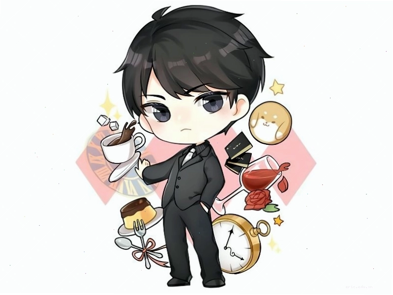 Tranh vẽ chibi nam ngầu