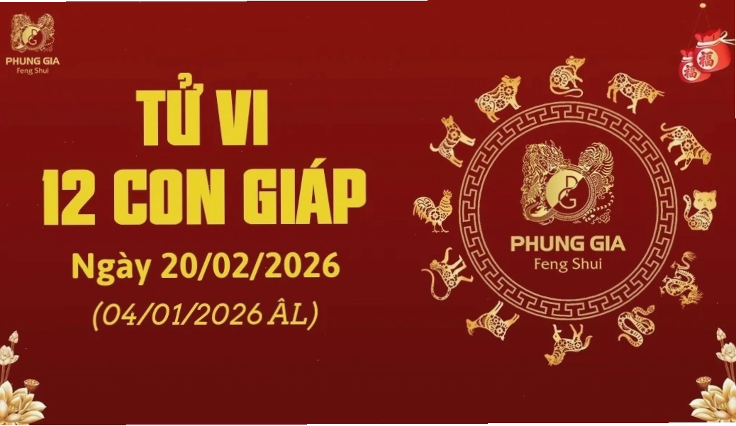 Tử vi 12 con giáp ngày 20/02/2026