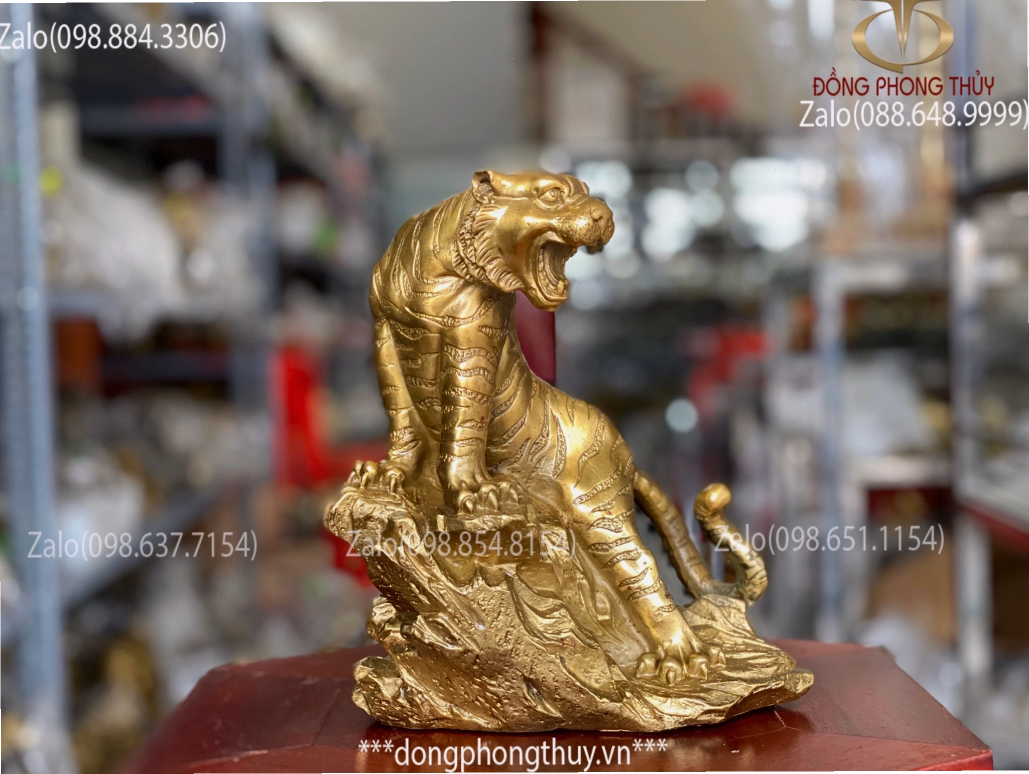 Tượng Hổ bằng đồng nguyên chất