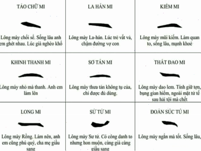 Xem tướng lông mày phụ nữ và ảnh hưởng đến vận mệnh