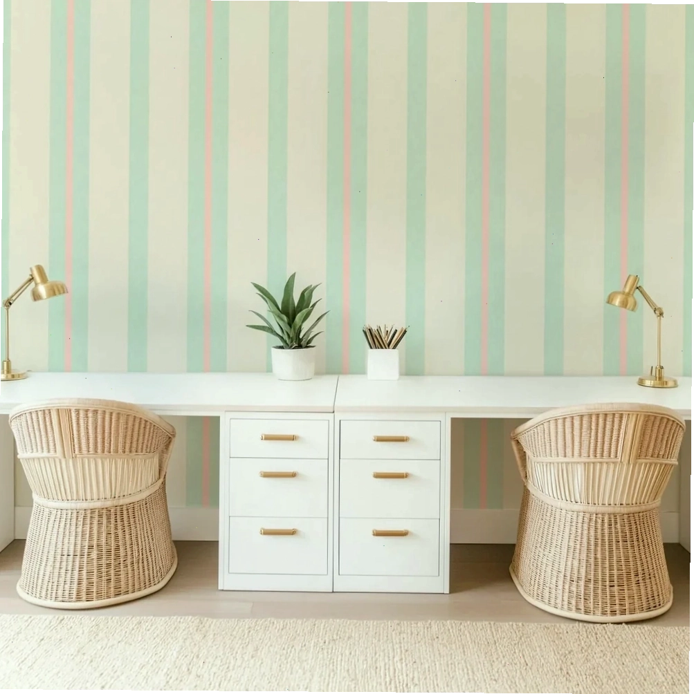 Elegant dining room wallpaper