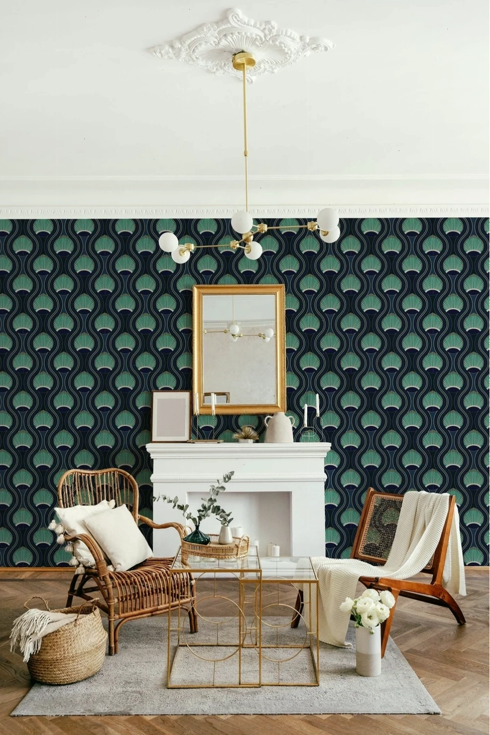 Riviere Blue Wallpaper close up
