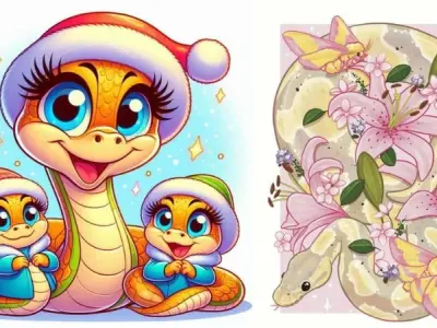 Ngất ngây với bộ sưu tập ảnh rắn chibi đốn tim giới trẻ