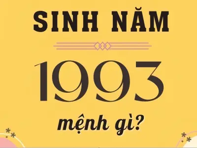 Sinh năm 1993 mệnh gì hợp màu gì và tuổi nào nhất?