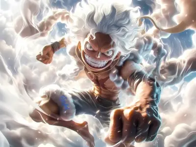 Ảnh avatar Luffy Gear 5 cực chất chuẩn One Piece