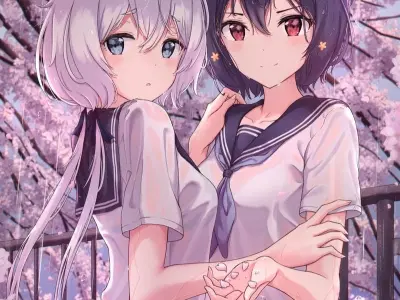 Avatar bạn thân anime cực dễ thương cho cặp bạn thân