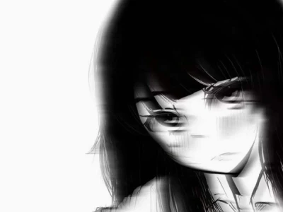 130+ Avatar Anime Nữ Đen Trắng Buồn Lạnh Lùng Sáng