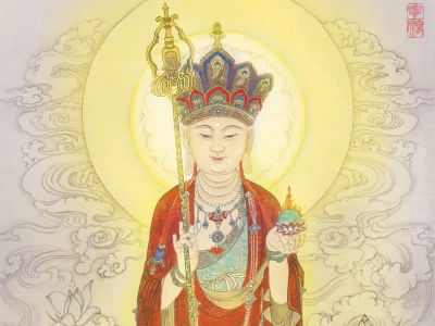 Hình Nền Địa Tạng Vương Bồ Tát Đẹp Nhất Cho Không Gian Tâm Linh