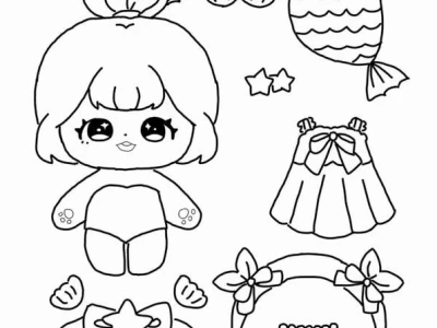 Khám Phá Thế Giới Hình ảnh Búp Bê Giấy Anime Đầy Sáng Tạo